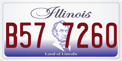 IL license plate B577260
