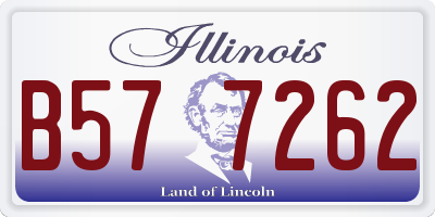 IL license plate B577262