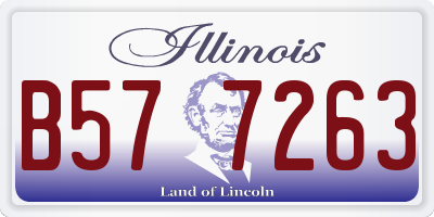 IL license plate B577263