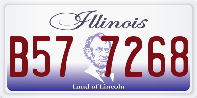 IL license plate B577268