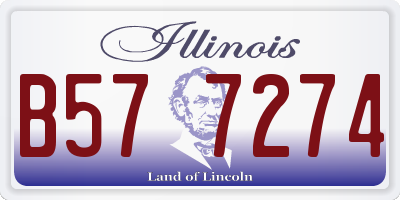 IL license plate B577274