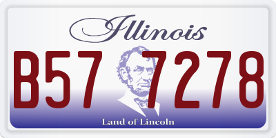 IL license plate B577278