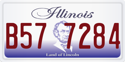 IL license plate B577284