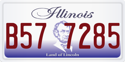 IL license plate B577285