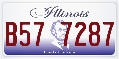 IL license plate B577287