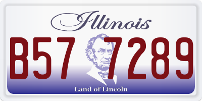 IL license plate B577289