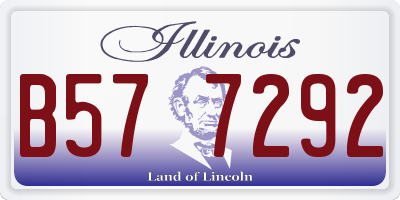 IL license plate B577292