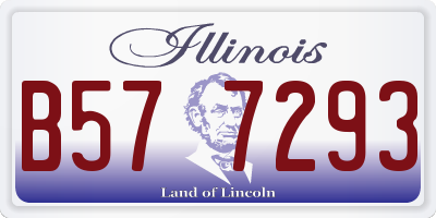 IL license plate B577293