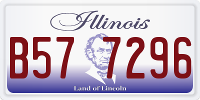 IL license plate B577296