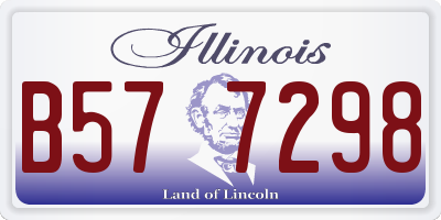 IL license plate B577298