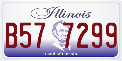 IL license plate B577299