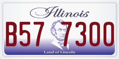 IL license plate B577300