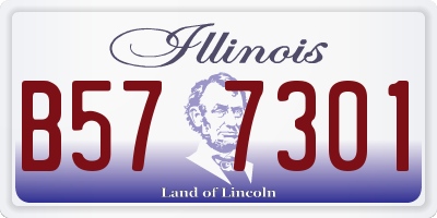 IL license plate B577301