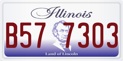 IL license plate B577303