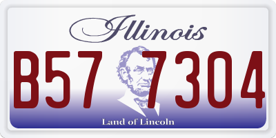 IL license plate B577304