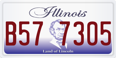 IL license plate B577305