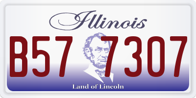 IL license plate B577307
