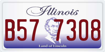 IL license plate B577308