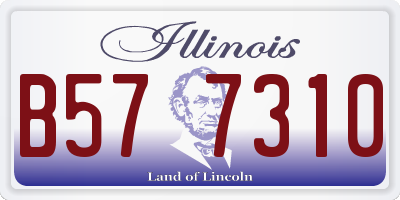 IL license plate B577310