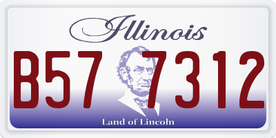 IL license plate B577312