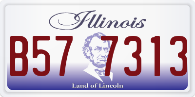 IL license plate B577313