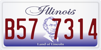 IL license plate B577314
