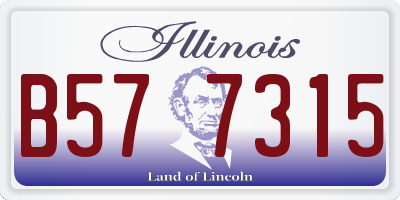 IL license plate B577315