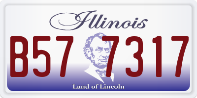 IL license plate B577317