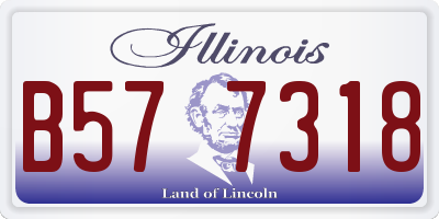 IL license plate B577318