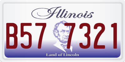 IL license plate B577321