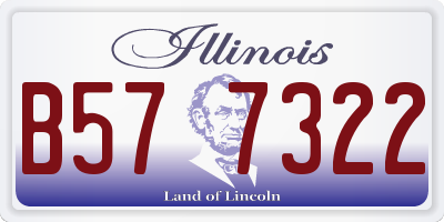 IL license plate B577322