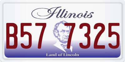 IL license plate B577325
