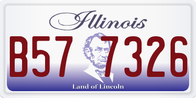 IL license plate B577326