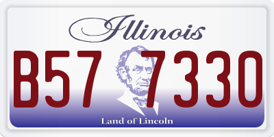 IL license plate B577330