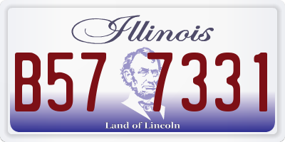 IL license plate B577331