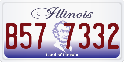 IL license plate B577332