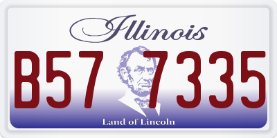IL license plate B577335