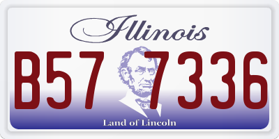 IL license plate B577336