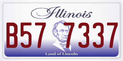 IL license plate B577337