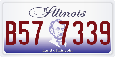 IL license plate B577339