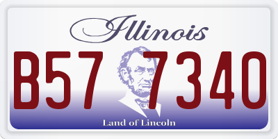 IL license plate B577340