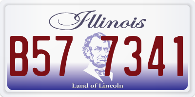 IL license plate B577341