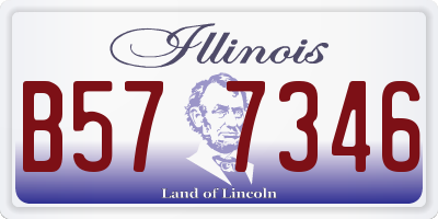IL license plate B577346