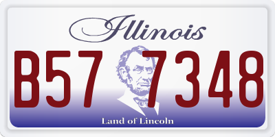 IL license plate B577348