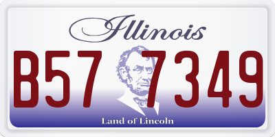 IL license plate B577349