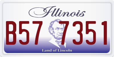 IL license plate B577351