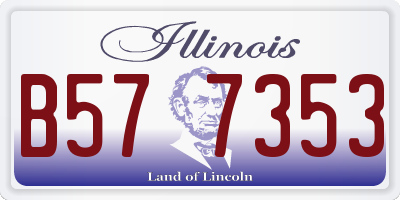 IL license plate B577353