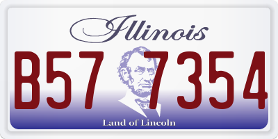 IL license plate B577354