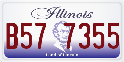 IL license plate B577355