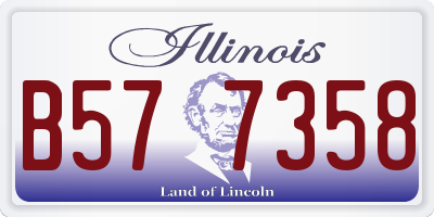 IL license plate B577358